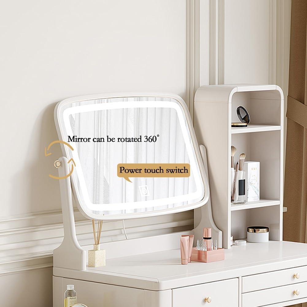 白いドレッサー 三面鏡ドレッサー│スツールセットホワイト 7092734 │【公式